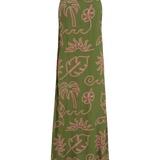Vestido SUGARHILL Raganni Sundress Khaki, Tropical Line Drawing