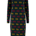 Vestido SUGARHILL Bree Midi Petrol Lights — vista frontal del producto