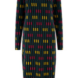 Vestido SUGARHILL Bree Midi Petrol Lights — vista frontal del producto