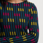 Vestido SUGARHILL Bree Midi Petrol Lights — vista 3