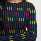 Vestido SUGARHILL Bree Midi Petrol Lights — vista 3