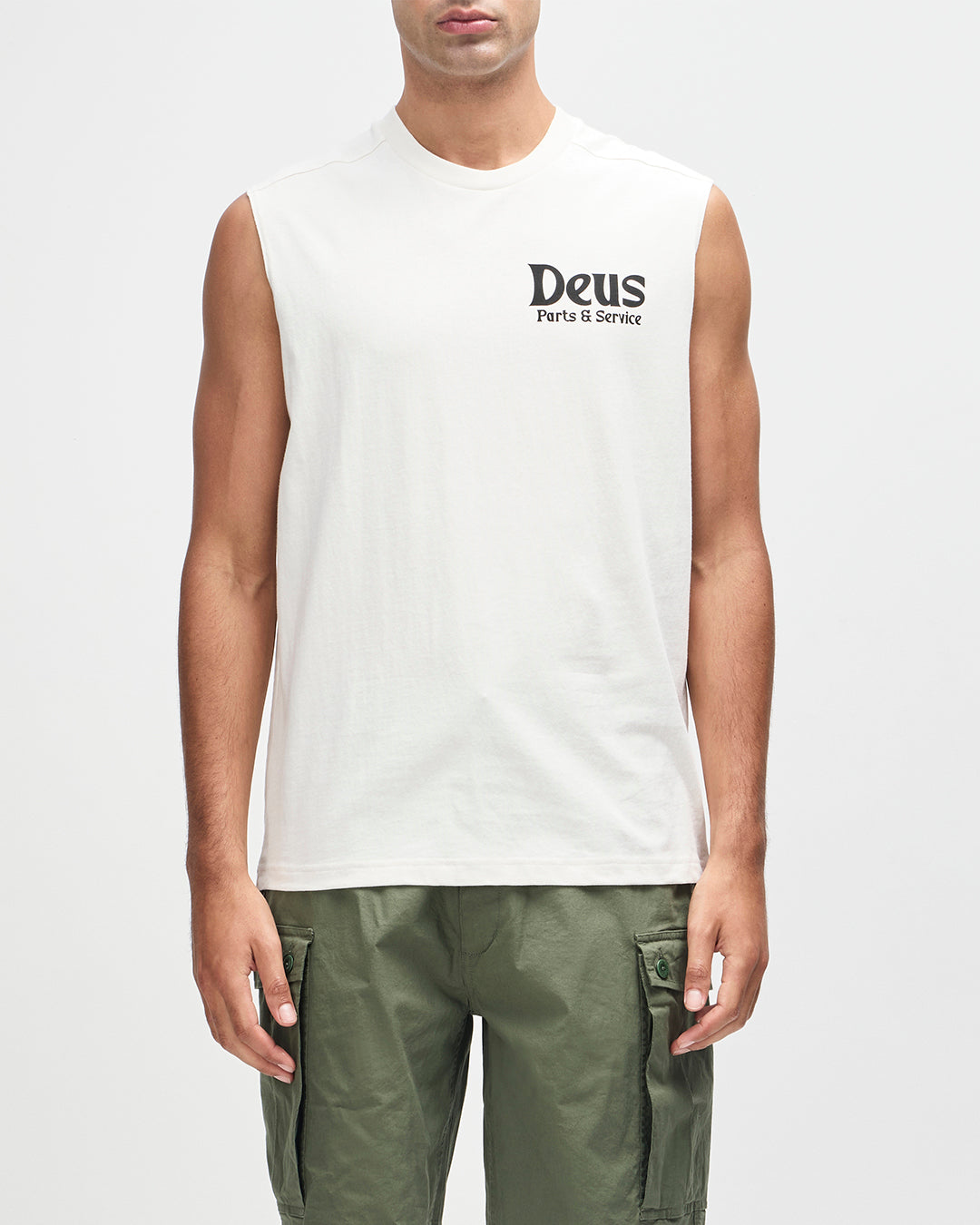 Camiseta DEUS EX MACHINA Knucklebones Muscle Dirty White