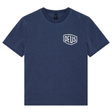Camiseta DEUS EX MACHINA Shield Garment Dyed Mechanic Blue