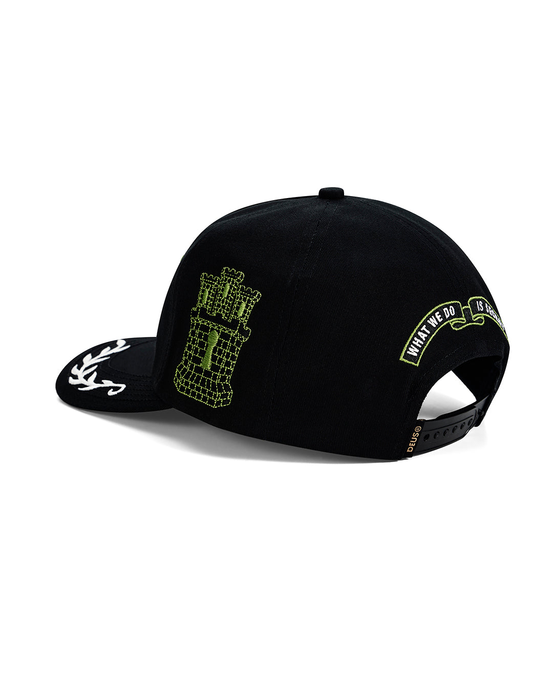 Gorra DEUS EX MACHINA Sacred Crest Black - vista oficial 2