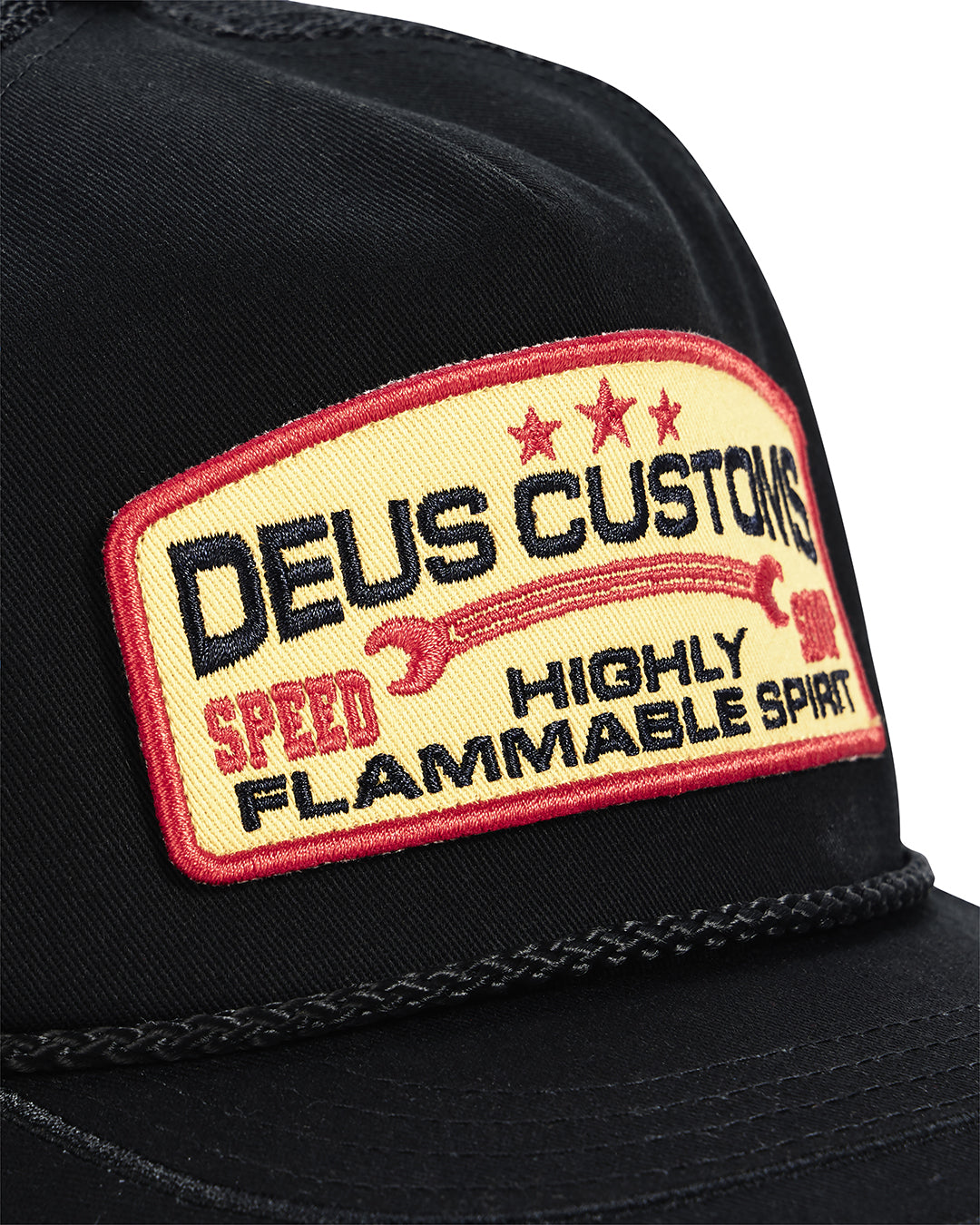 Gorra DEUS EX MACHINA Trife Life Trucker Black - vista oficial 3