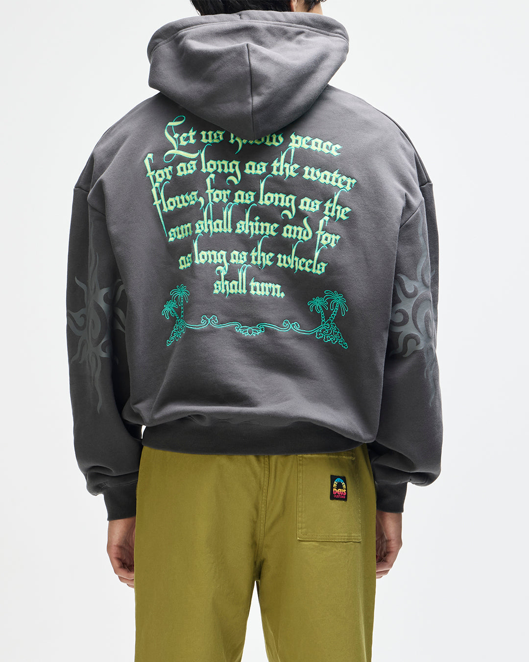 Sudadera DEUS EX MACHINA Invocation Anthracite Grey foto oficial 2
