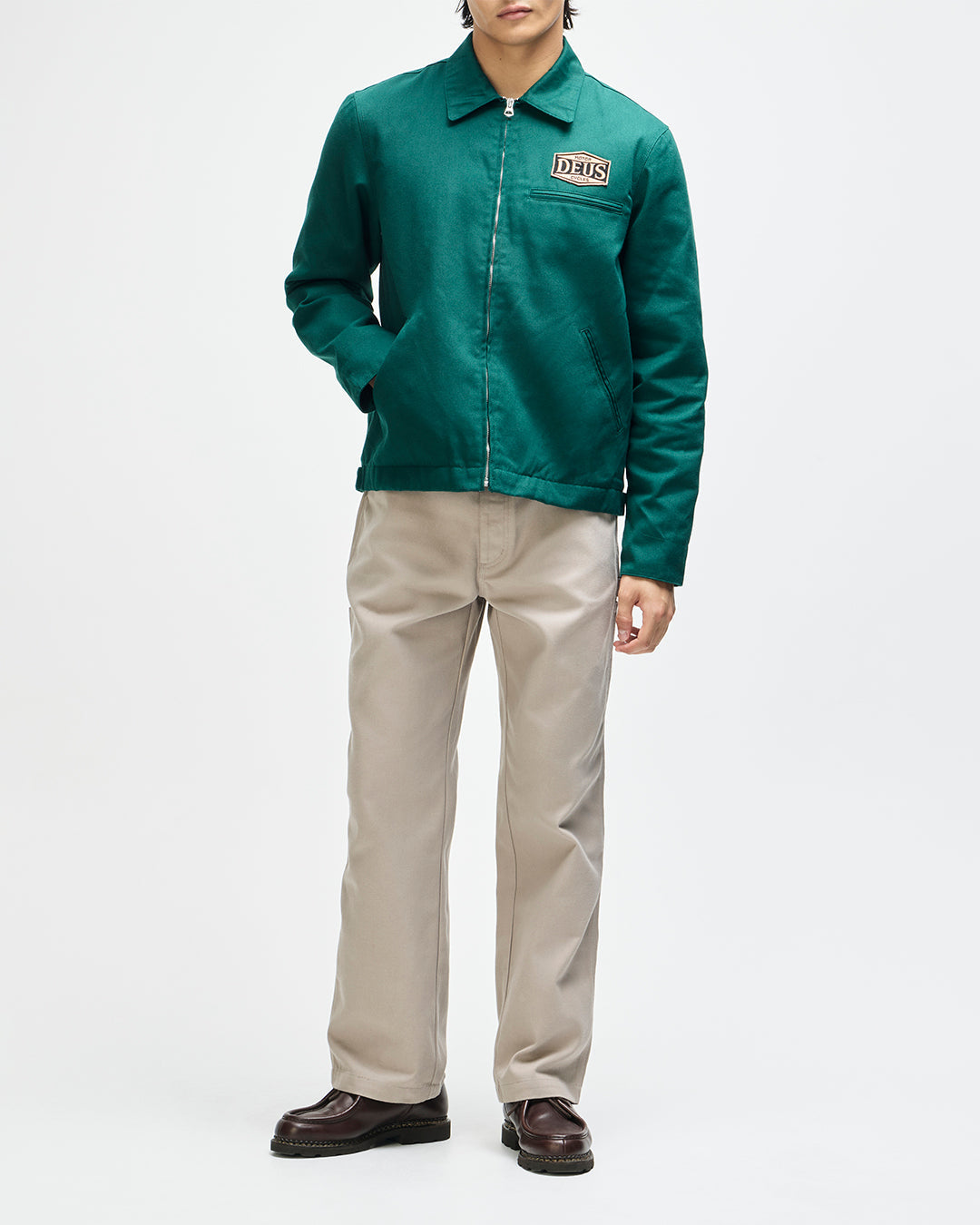 Chaqueta DEUS EX MACHINA Earls Work Racing Green foto oficial 6