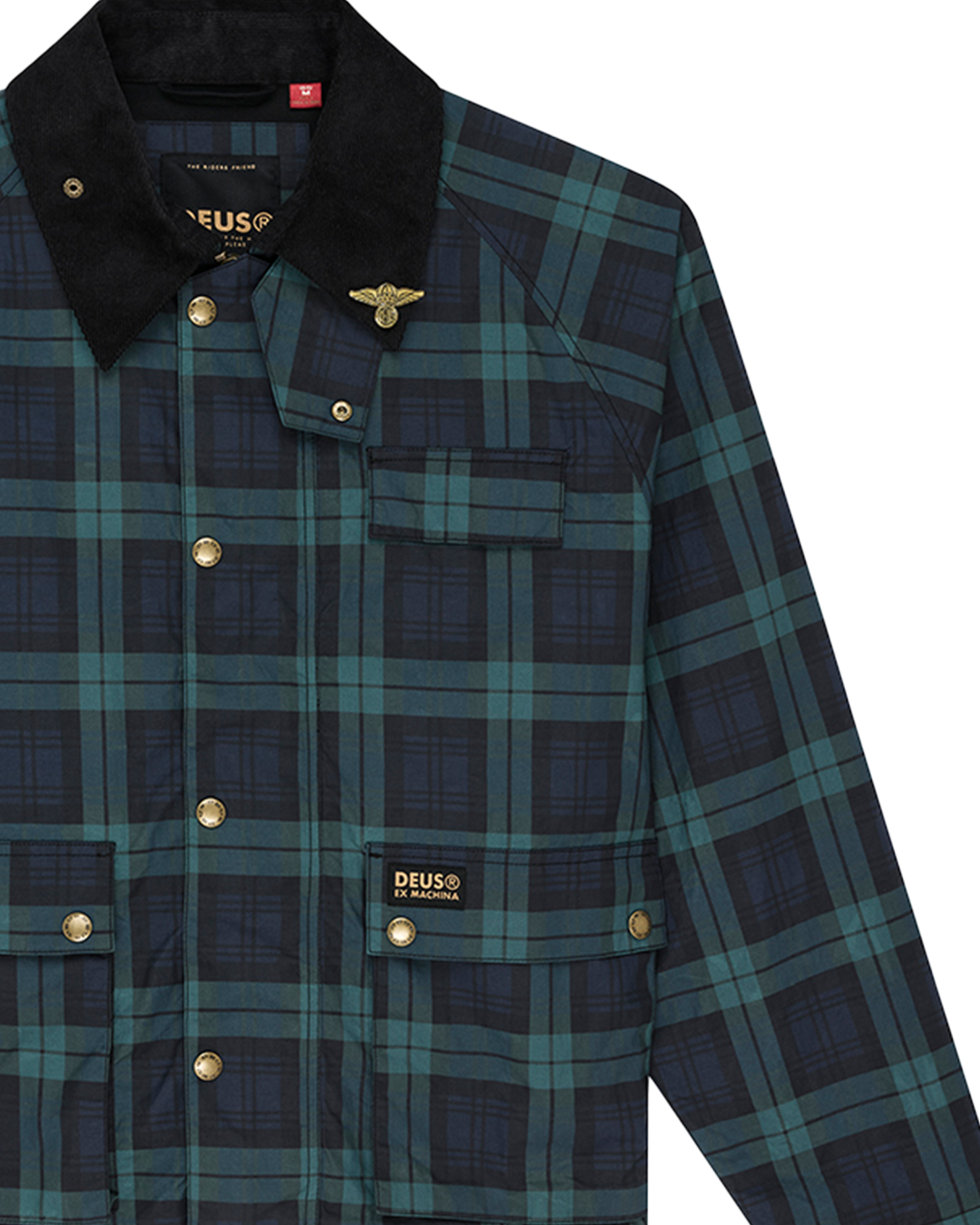 Chaqueta DEUS EX MACHINA Marsden Hunting Green Check - vista oficial 7