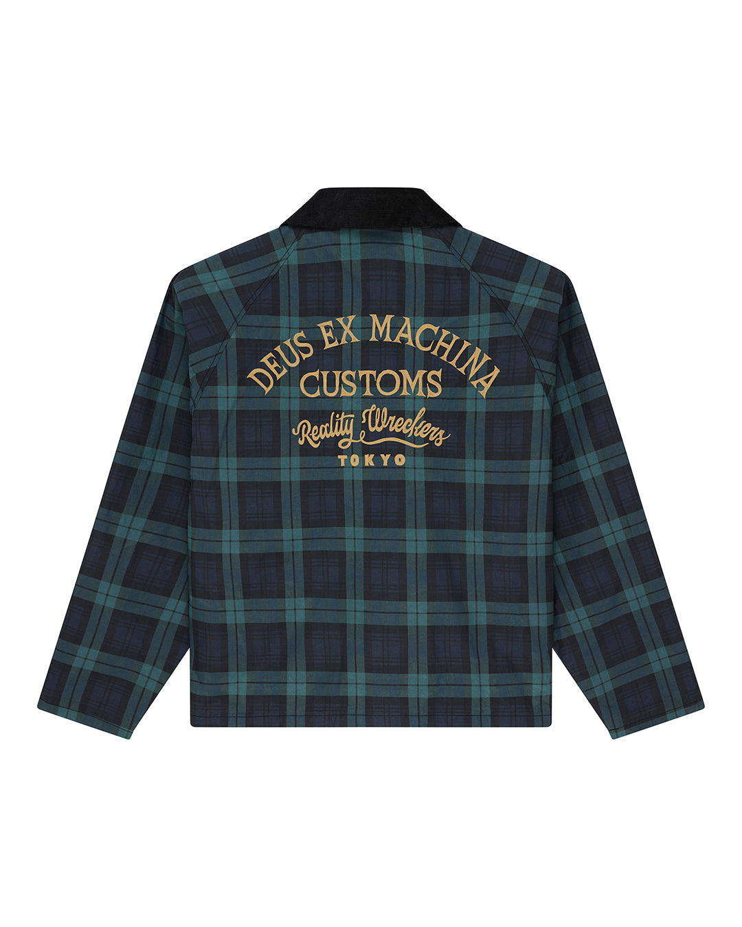 Chaqueta DEUS EX MACHINA Marsden Hunting Green Check - vista oficial 4