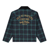Chaqueta DEUS EX MACHINA Marsden Hunting Green Check - vista oficial 4