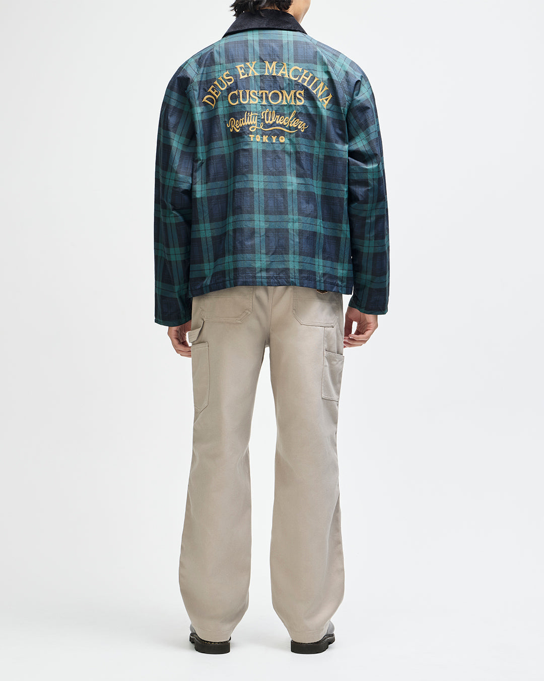 Chaqueta DEUS EX MACHINA Marsden Hunting Green Check - vista oficial 5