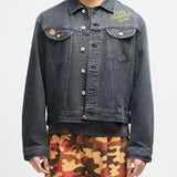 Chaqueta DEUS EX MACHINA Unchained Trucker Washed Black - vista oficial 1