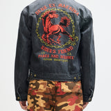 Chaqueta DEUS EX MACHINA Unchained Trucker Washed Black - vista oficial 2