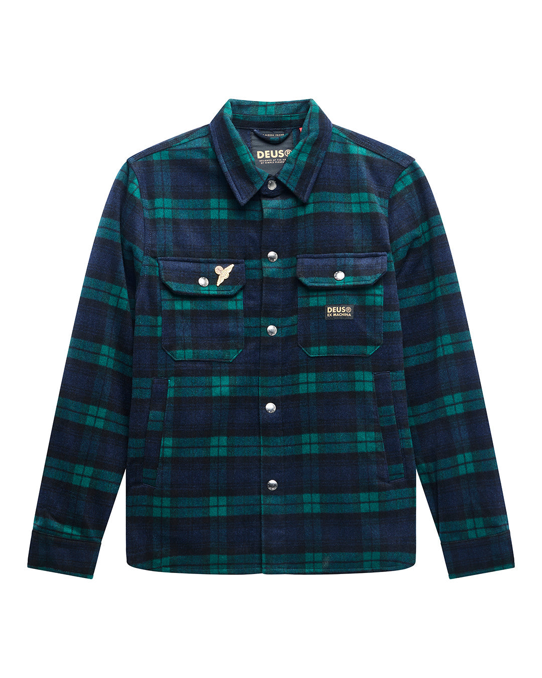 Camisa DEUS EX MACHINA Maxwell Check Green Check - vista oficial 3