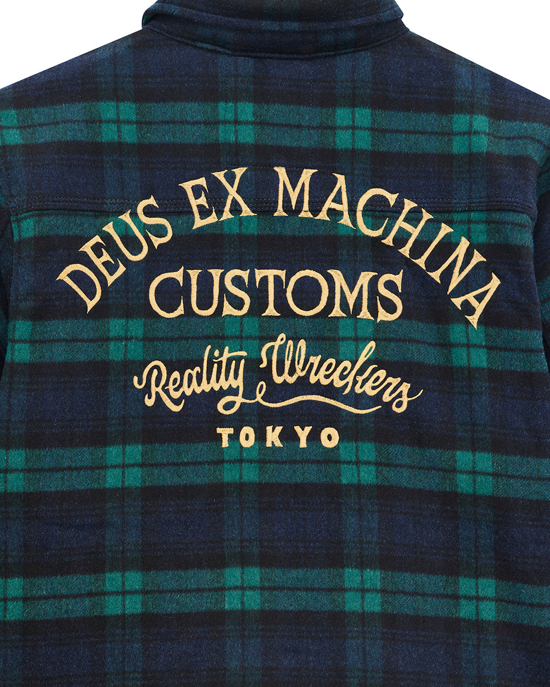 Camisa DEUS EX MACHINA Maxwell Check Green Check - vista oficial 9