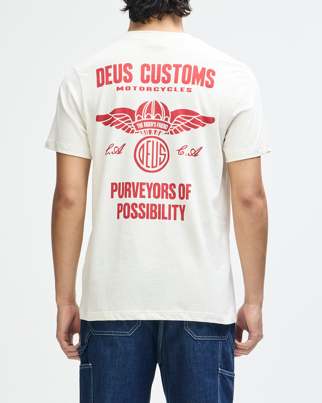 Camiseta DEUS Cutaway Vintage White - imagen 2