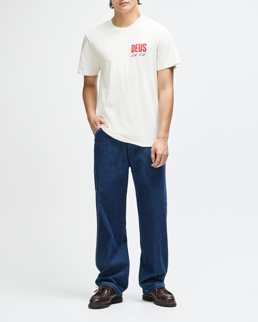 Camiseta DEUS Cutaway Vintage White - imagen 6