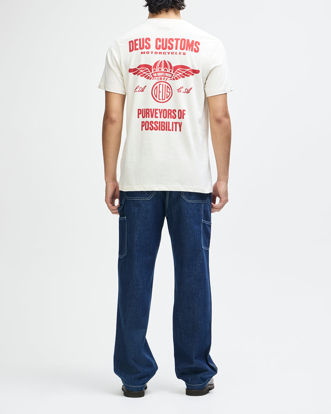 Camiseta DEUS Cutaway Vintage White - imagen 4