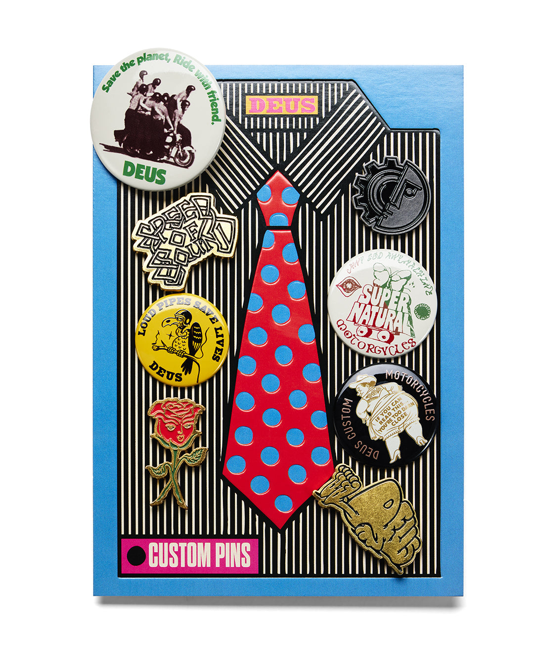 Set de pins DEUS EX MACHINA Records Multi - vista oficial 1