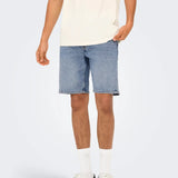 Bermudas ONLY & SONS Onsweft Box Pim Light Blue Denim