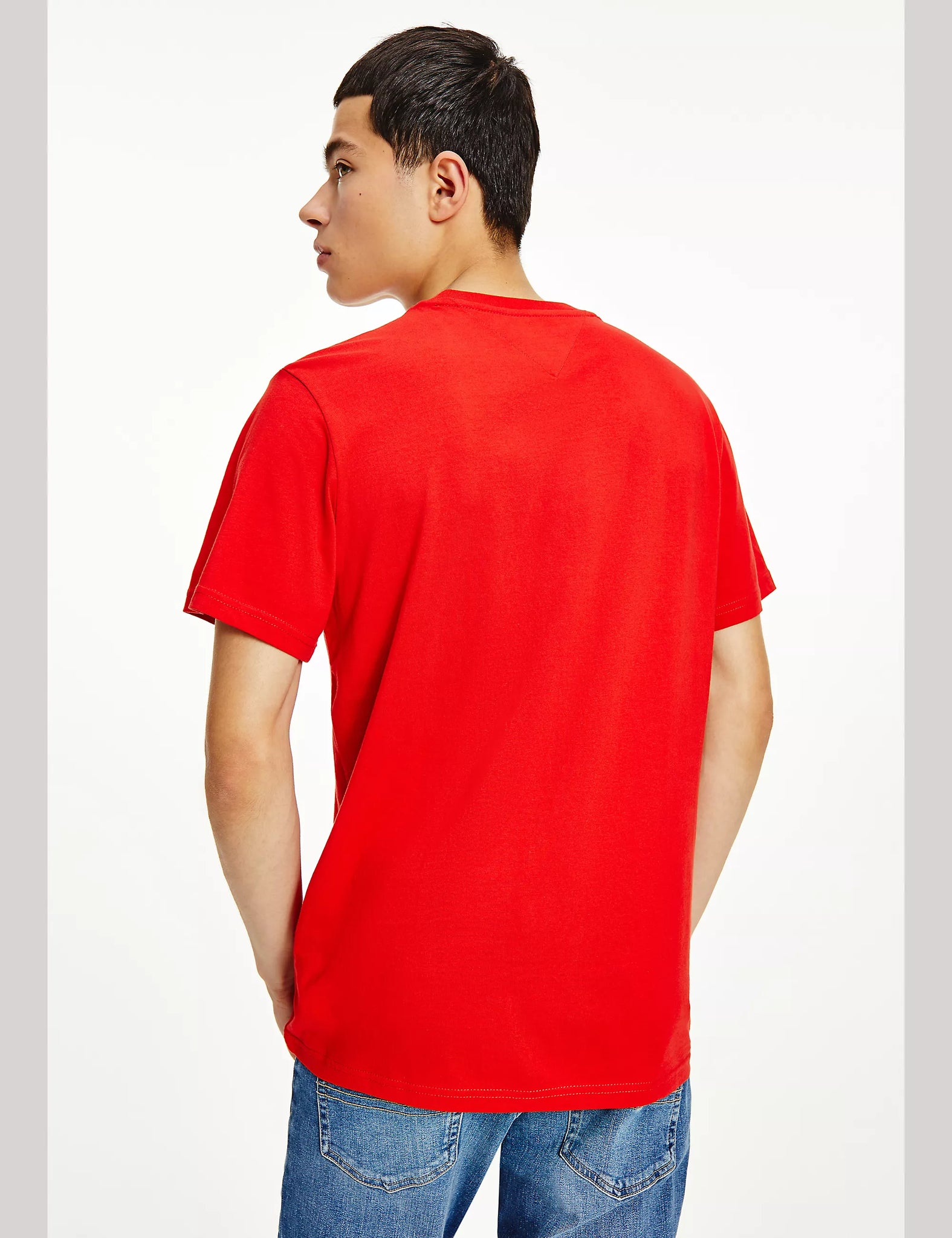 Camiseta Tommy Jeans Classics de Algodón Orgánica Roja