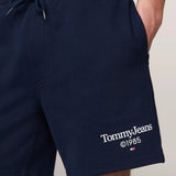 Pantalón Tommy Jeans Corto de Deporte con Logo Gráfico - ECRU