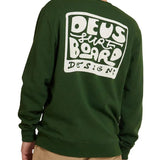 DEUS EX MACHINA Nice To See You Crew Hillside Green Sweatshirt
