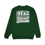 DEUS EX MACHINA Nice To See You Crew Hillside Green Sweatshirt