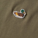 EDMMOND STUDIOS New Duck Patch Plain Khaki T-Shirt