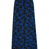 Falda SUGARHILL Duska Black/Blue Leopard Spots