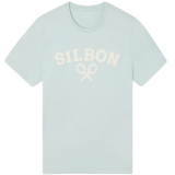 Camiseta SILBON Raqueta Media Aguamarina