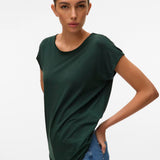 Camiseta VERO MODA plain Pine grove Dark Green