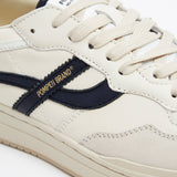 POMPEII Elan Pippa Leder Ecru Navy Sneakers 