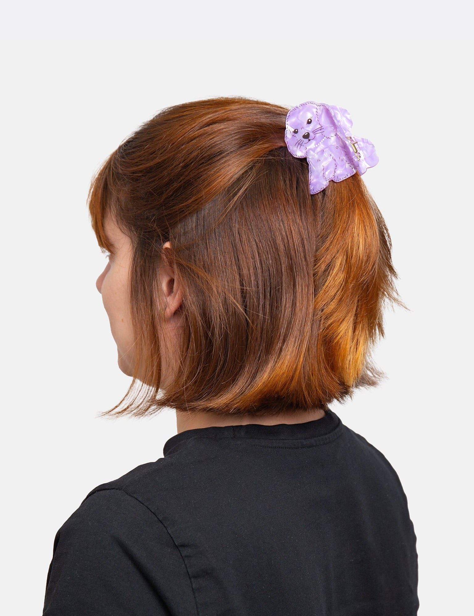 Pinza para el Pelo EAT MY SOCKS Dog Purple