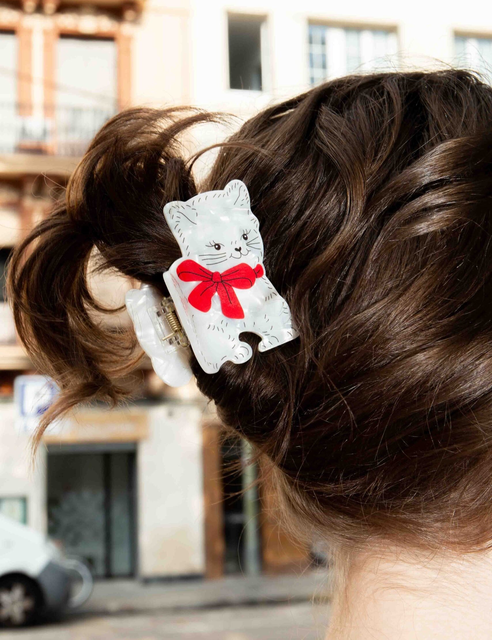 Pinza para el Pelo EAT MY SOCKS Vintage Cat