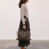 Bolso Mochila ÖLEND Ona Cotton Soft Bag Leopard