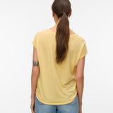 Camiseta VERO MODA Plain Golden haze Medium Yellow
