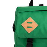 Mochila Topo Designs Klettersack Alpine Meadow, detalle de correas de piel