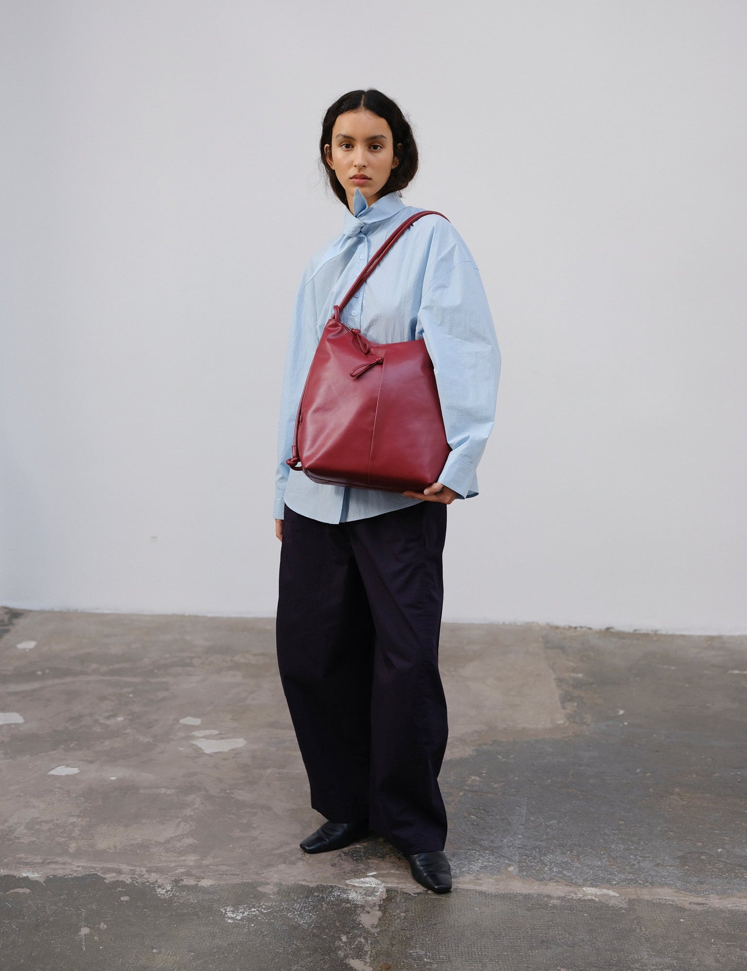 Bolso Mochila ÖLEND Elio Vegan Leather Cherry Red