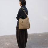 Bolso Mochila ÖLEND Elio Suede Khaki
