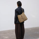 Bolso Mochila ÖLEND Elio Suede Khaki