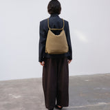 Bolso Mochila ÖLEND Elio Suede Khaki