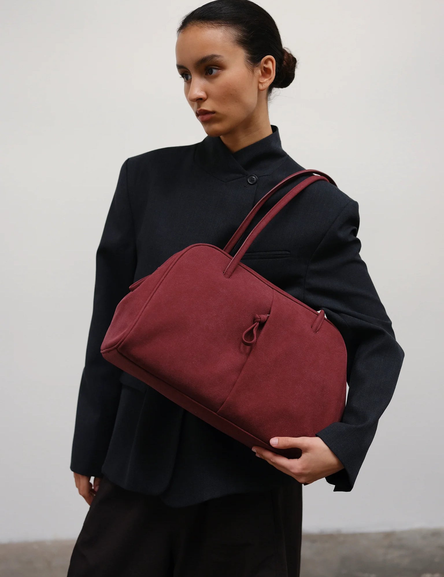 Bolso ÖLEND Brooklyn Suede - Cherry Red