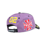 TWO JEYS Purple Embroidered Cap