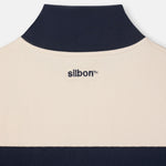 Sudadera SILBON Media Cremallera Raya Ancha Azul Marino - foto oficial 4