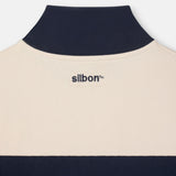 Sudadera SILBON Media Cremallera Raya Ancha Azul Marino - foto oficial 4