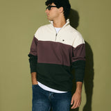 Sudadera SILBON Media Cremallera Bloques Verde - foto oficial 3