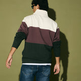 Sudadera SILBON Media Cremallera Bloques Verde - foto oficial 8