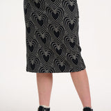 Falda SUGARHILL Faith Black/Off White, Heart Explosion