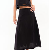 Falda BEHULAH Pétalo Negra